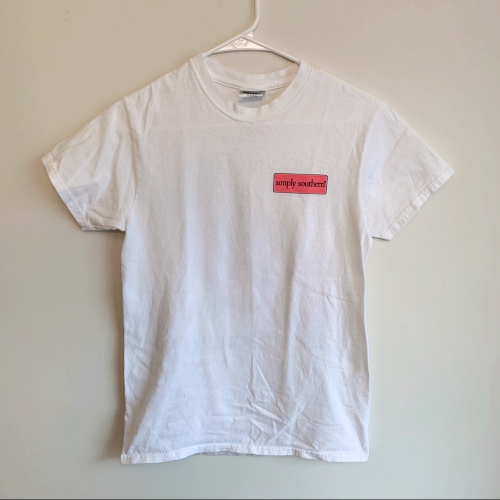 Simply Southern Preppy White T-shirt